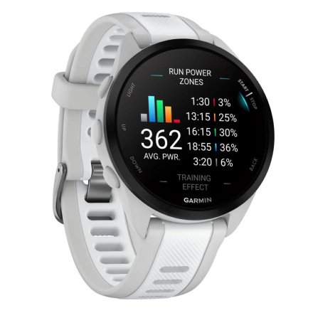 Biały Garmin Forerunner 165 Music zegarek do biegania z Amoled 010-02863-31