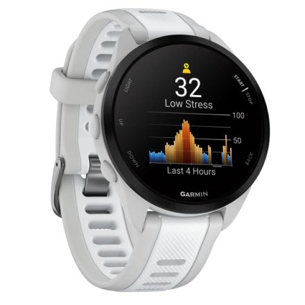 Biały Garmin Forerunner 165 Music zegarek do biegania z Amoled 010-02863-31