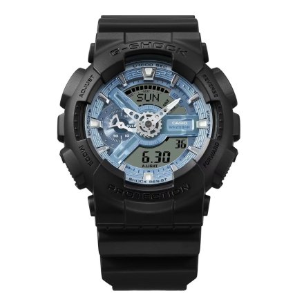 Czarno-zielony zegarek Casio G-SHOCK GA-110CD-1A2ER