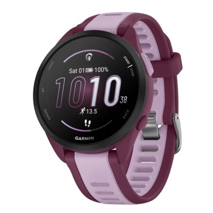 Fioletowy Garmin Forerunner 165 Music zegarek do biegania z Amoled 010-02863-33