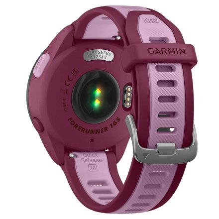 Fioletowy Garmin Forerunner 165 Music zegarek do biegania z Amoled 010-02863-33