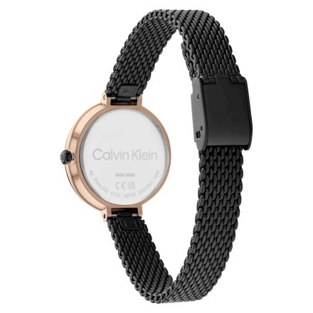 Zegarek damski Calvin Klein Minimalistic T Bar z czarną bransoletką 25200084