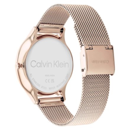 Zegarek damski Calvin Klein Timeless Mesh MF z różowozłotą bransoletką 25200102