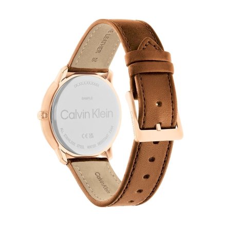 Zegarek męski Calvin Klein Iconic z brązowym paskiem 25200154