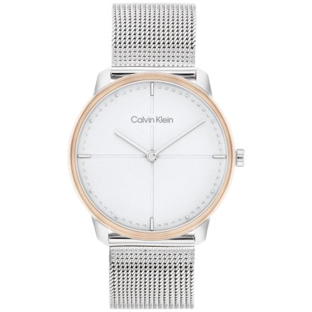 Zegarek damski Calvin Klein Iconic ze srebrną bransoletką 25200157