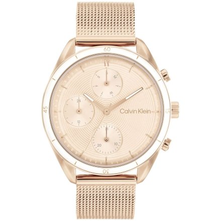 Zegarek damski Calvin Klein Sport Multi-Function for Her z różowozłotą bransoletką 25200175