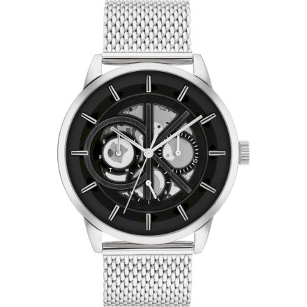 Zegarek męski Calvin Klein Modern Skeleton ze srebrną bransoletką 25200213