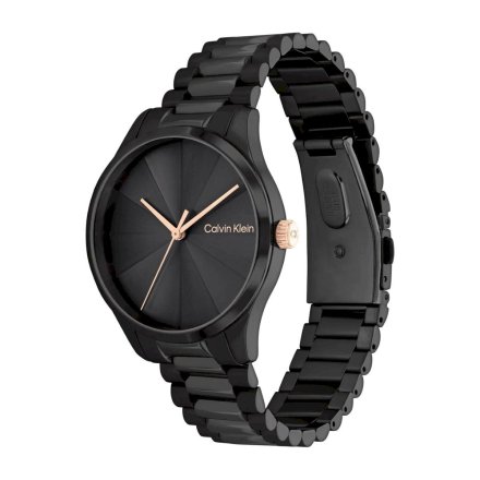 Zegarek damski Calvin Klein Burst z czarną bransoletką 25200233