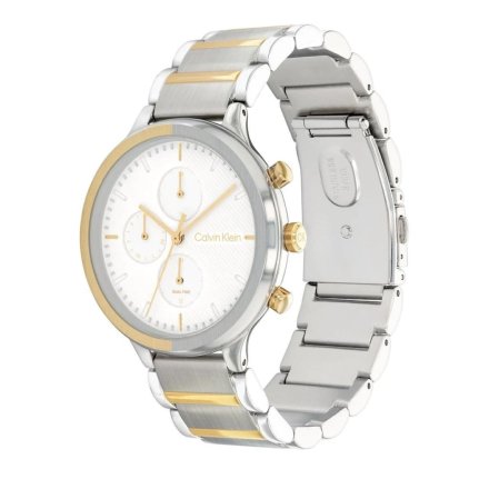 Zegarek damski Calvin Klein Energize ze srebrno-złotą bransoletką 25200239
