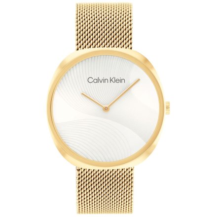 Zegarek damski Calvin Klein Sculpt ze złotą bransoletką 25200246