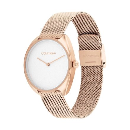 Zegarek damski Calvin Klein Adorn z różowozłotą bransoletką 25200270