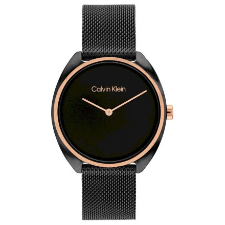 Zegarek damski Calvin Klein Adorn z czarną bransoletką 25200272