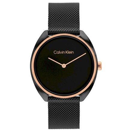Zegarek damski Calvin Klein Adorn z czarną bransoletką 25200272