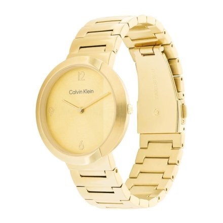 Zegarek damski Calvin Klein Eccentric ze złotą bransoletką 25200290