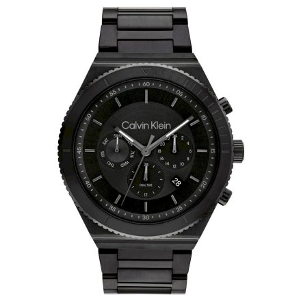 Zegarek Calvin Klein Fearless z czarną bransoletką 25200303
