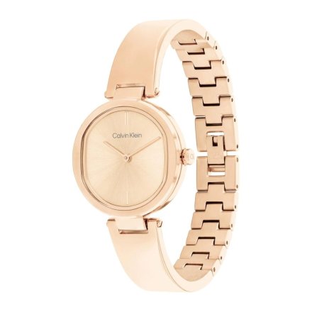 Zegarek damski Calvin Klein Elevated z różowozłotą bransoletką 25200308