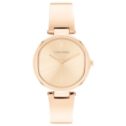 Zegarek damski Calvin Klein Elevated z różowozłotą bransoletką 25200308