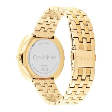 Złoty zegarek damski Calvin Klein Shape z multidatownikiem 25200336