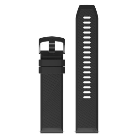 Czarny pasek 22 mm do smartwatcha Coros APEX Silicone