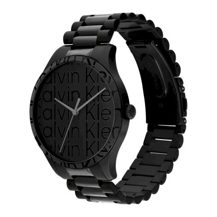 Zegarek Calvin Klein Iconic Bracelet z czarną bransoletką 25200344