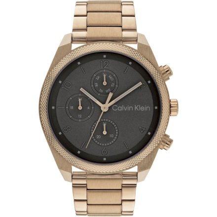 Zegarek męski Calvin Klein Impact  z brązową bransoletką 25200357