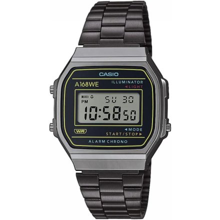 Czarny zegarek Casio  Vintage w stylu Retro A168WEHB-1AEF