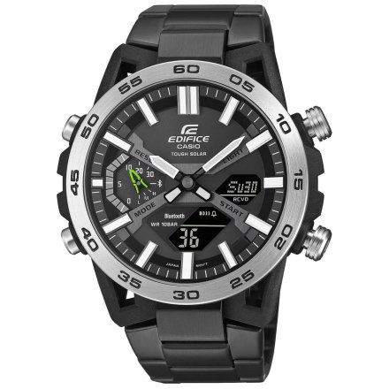 Czarny zegarek męski Casio Edifice Premium SOSPENSIONE ECB-2000DD-1AEF