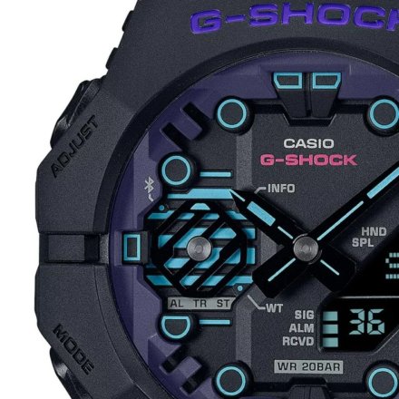 Czarno-fioletowy zegarek Casio G-Shock GA-B001CBR-1AER