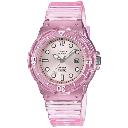 Różowy transparentny zegarek Casio Sport LRW-200HS-4EVEF  + TOREBKA KOMUNIJNA