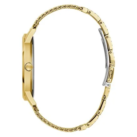 Guess Richmond zegarek męski złoty z czarną tarczą GW0074G3