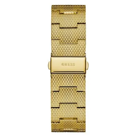 Guess Richmond zegarek męski złoty z czarną tarczą GW0074G3