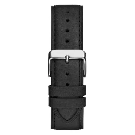 Męski zegarek Guess Parker srebrny z czarnym paskiem GW0709G1