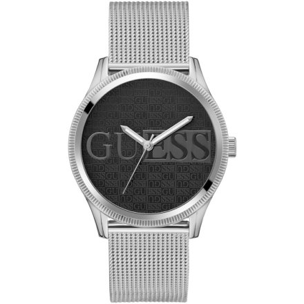 Srebrny zegarek Guess Reputation siateczkowa bransoletka mesh GW0710G1