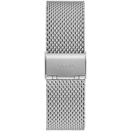 Srebrny zegarek Guess Reputation siateczkowa bransoletka mesh GW0710G1