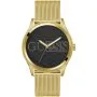 Guess Reputation złoty zegarek męski na bransolecie mesh GW0710G2