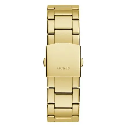 Guess Champ zegarek męski złoty niebieska tarcza GW0718G2