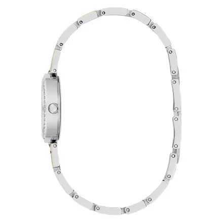 Elegancki srebrno-zloty zegarek damski Guess Lady G z bransoletką GW0656L1
