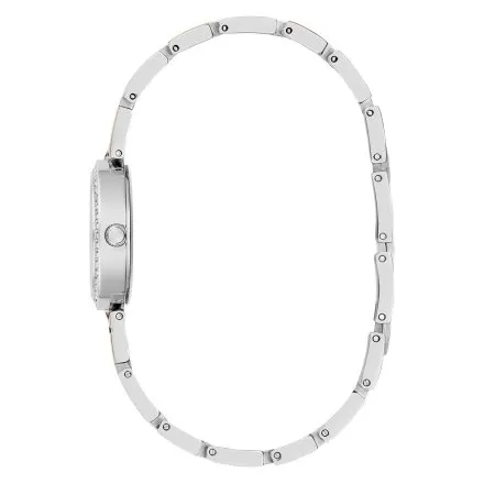 Elegancki srebrno-różowozłoty zegarek damski Guess Lady G z bransoletką GW0656L2