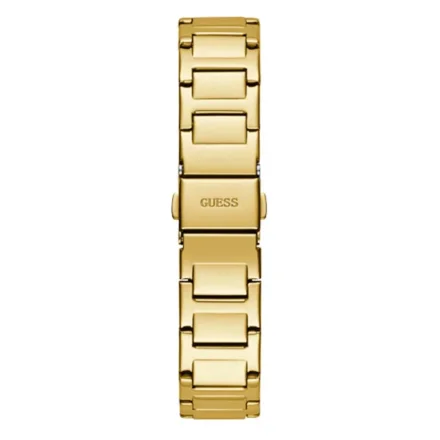 Złoty zegarek Guess Rose Bud z różą i kryształkami GW0544L2