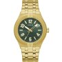 Złoty zegarek Guess Escape zielona tarcza GW0661G2