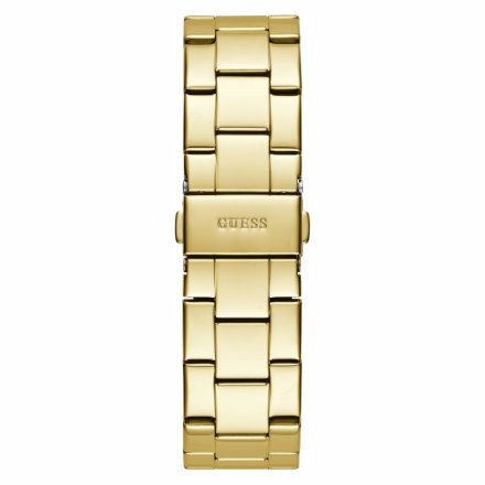 Złoty zegarek damski Guess Fantasia z ozdobioną tarczą GW0559L2 