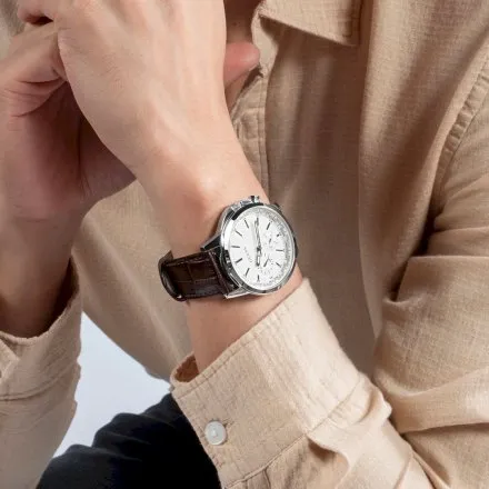 Srebrny zegarek męski Guess Spec z dodatkowym paskiem GW0664G1