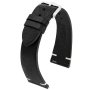 Czarny pasek skórzany 20 mm HIRSCH Bagnore 05502050-2-20 (L)
