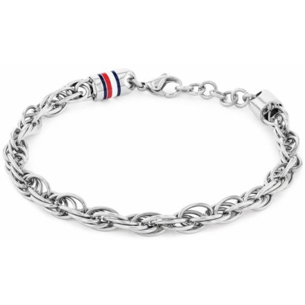 Srebrna bransoletka męska Tommy Hilfiger 2790499 z możliwością regulacji