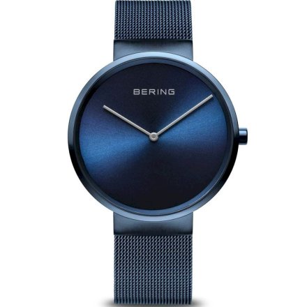 Minimalistyczny niebieski zegarek damski Bering Classic 14539-397