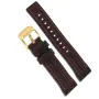 Pasek do zegarka Vostok Europe Pasek Expedition - Skóra (B730) brązowy z żółtą klamra