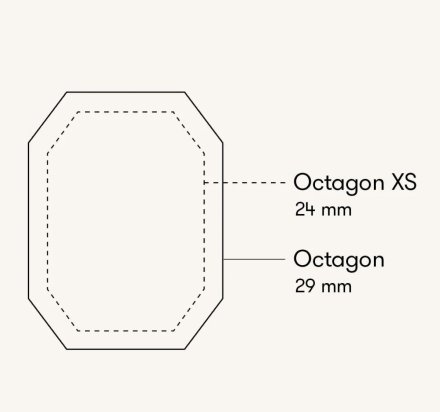 Elegancki złoty zegarek damski Rosefield The Octagon OBGSG-O61