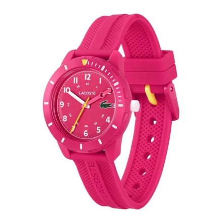 Dziewczęcy Zegarek Lacoste Mini Tennis 2030054 różowy z kauczukowym paskiem