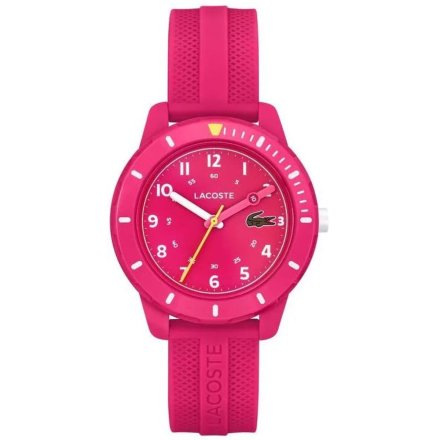 Dziewczęcy Zegarek Lacoste Mini Tennis 2030054 różowy z kauczukowym paskiem