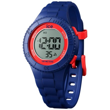 Niebieski zegarek elektroniczny Ice-Watch Digit S Blue Red 021271